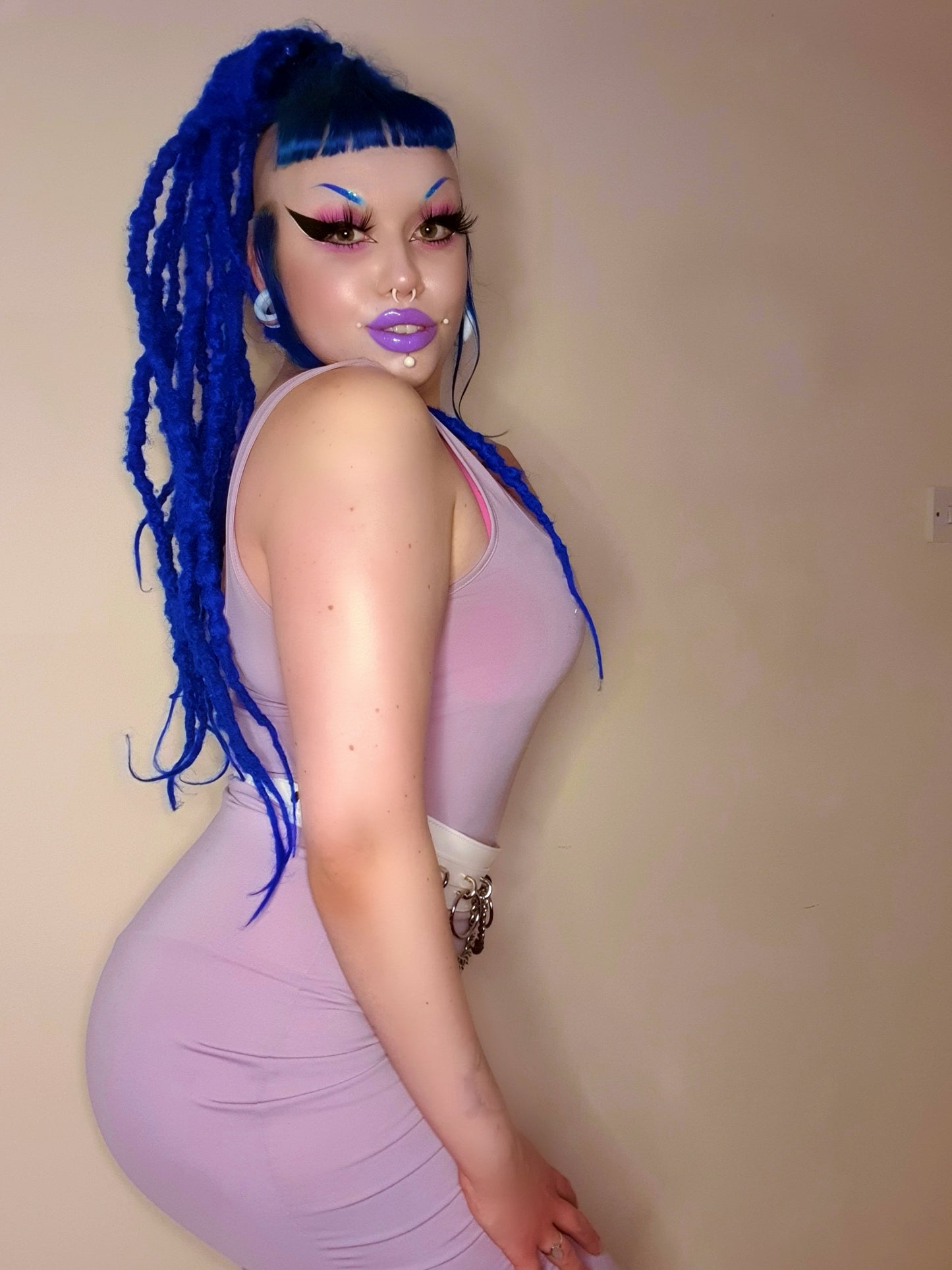 White Vegan Leather O Ring Chain Belt - SALE - {{variant_title}}