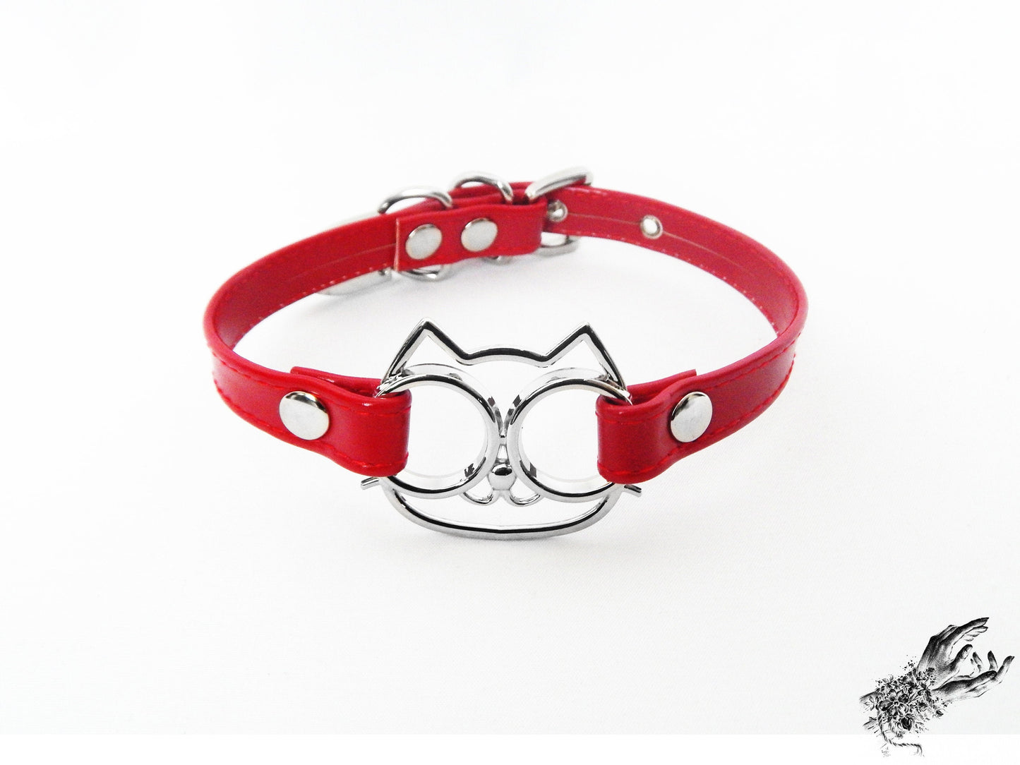 Red Cat Choker - LARGE SIZE - 8th Sin