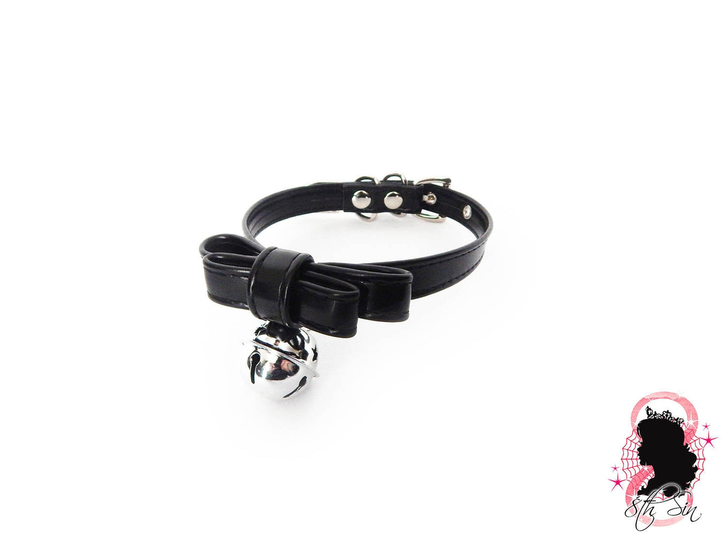 Black Bow and Bell Choker - 8th Sin