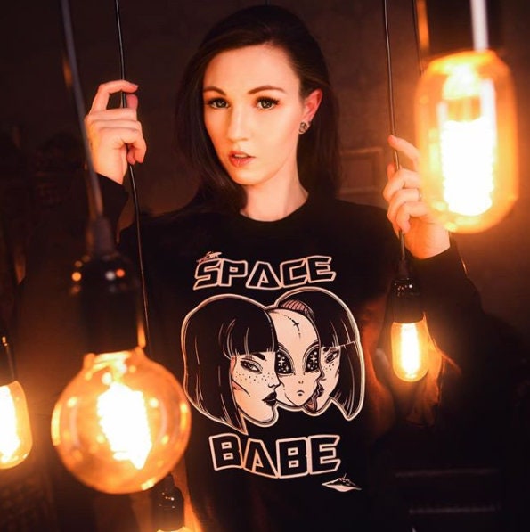 Black Space Babe Sweatshirt - 8th Sin