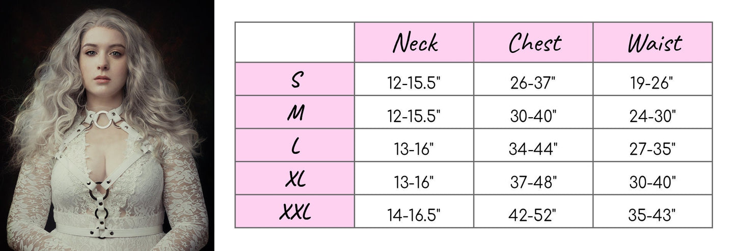 Pink Vegan Leather O Ring Harness - {{variant_title}}