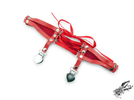 Red Corset Lacing Garter - {{variant_title}}