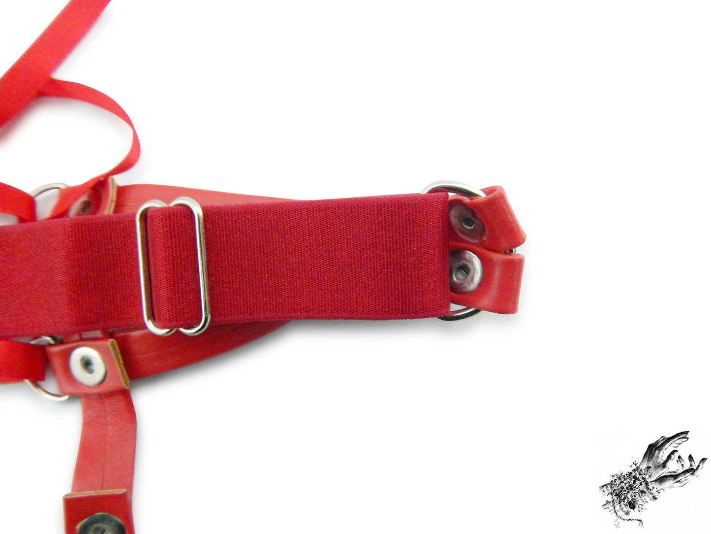 Red Corset Lacing Garter