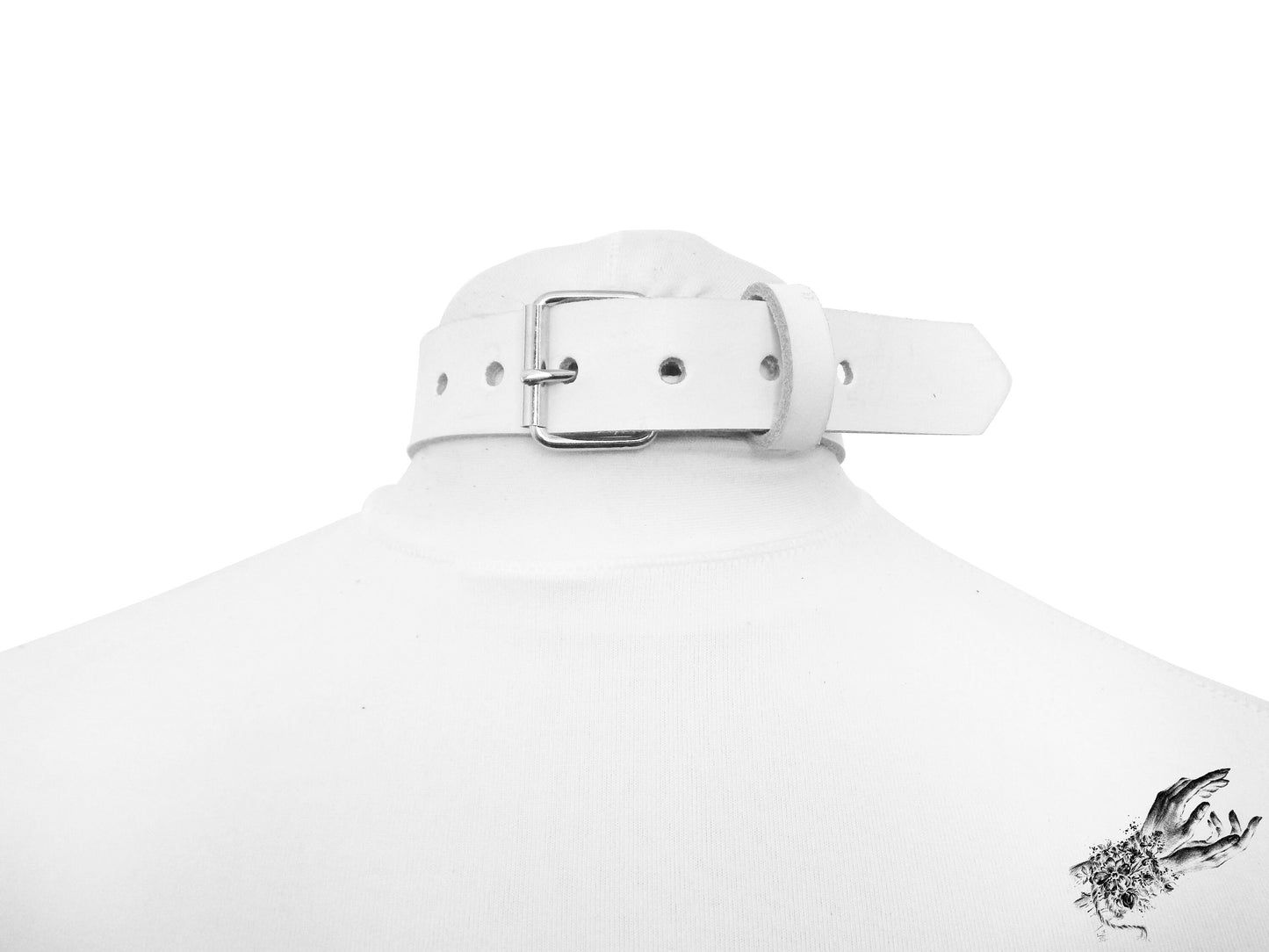 White Double O Ring Choker - {{variant_title}}