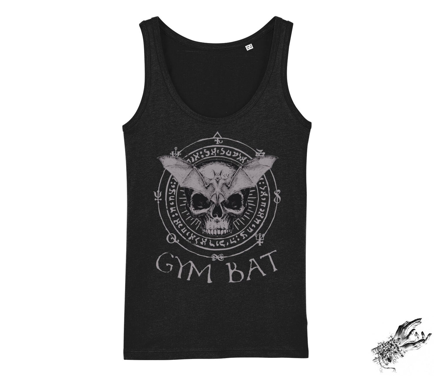 Black Gym Bat Skull Unisex Tank Top - 8th Sin