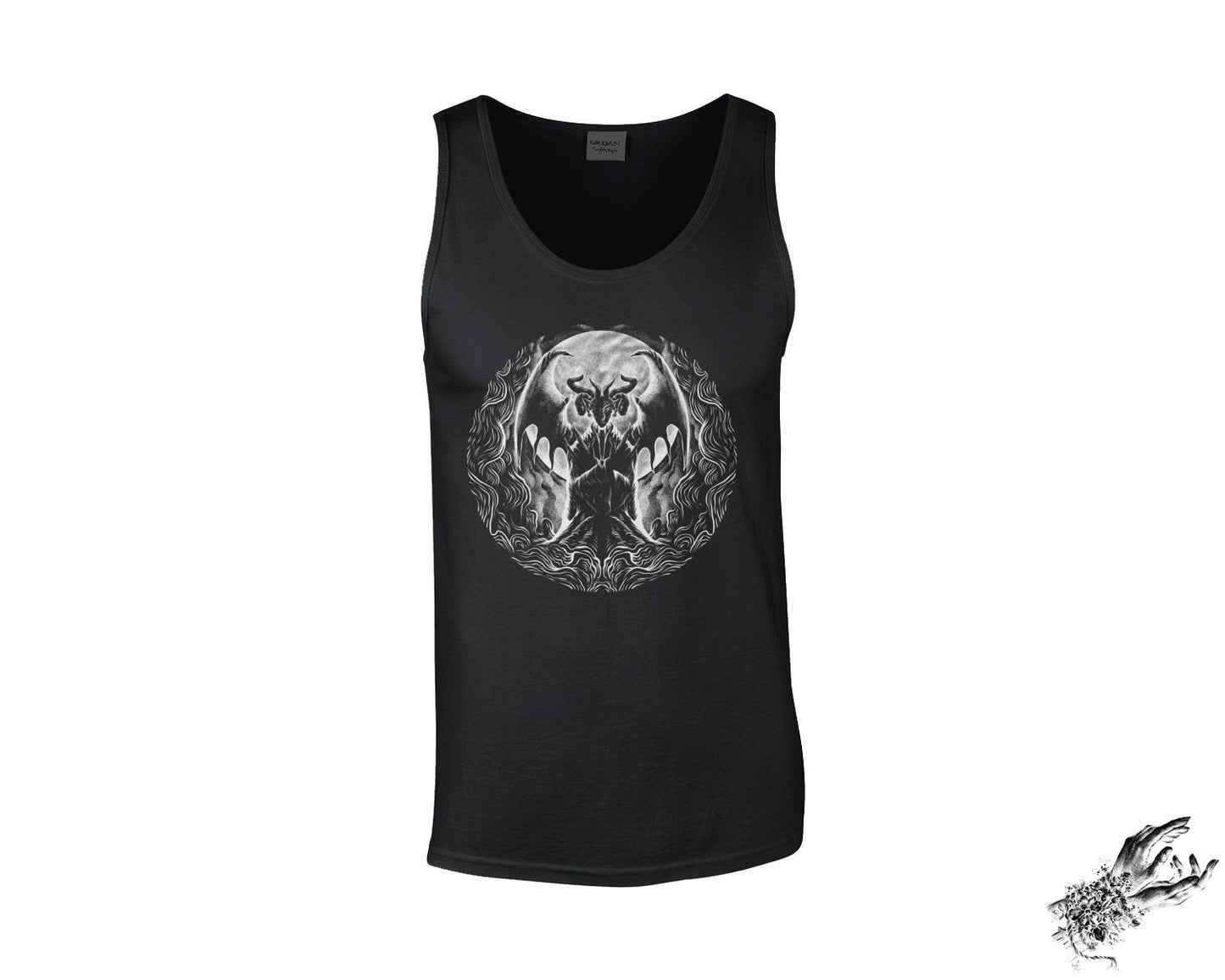Black Baphomet Unisex Tank Top - 8th Sin