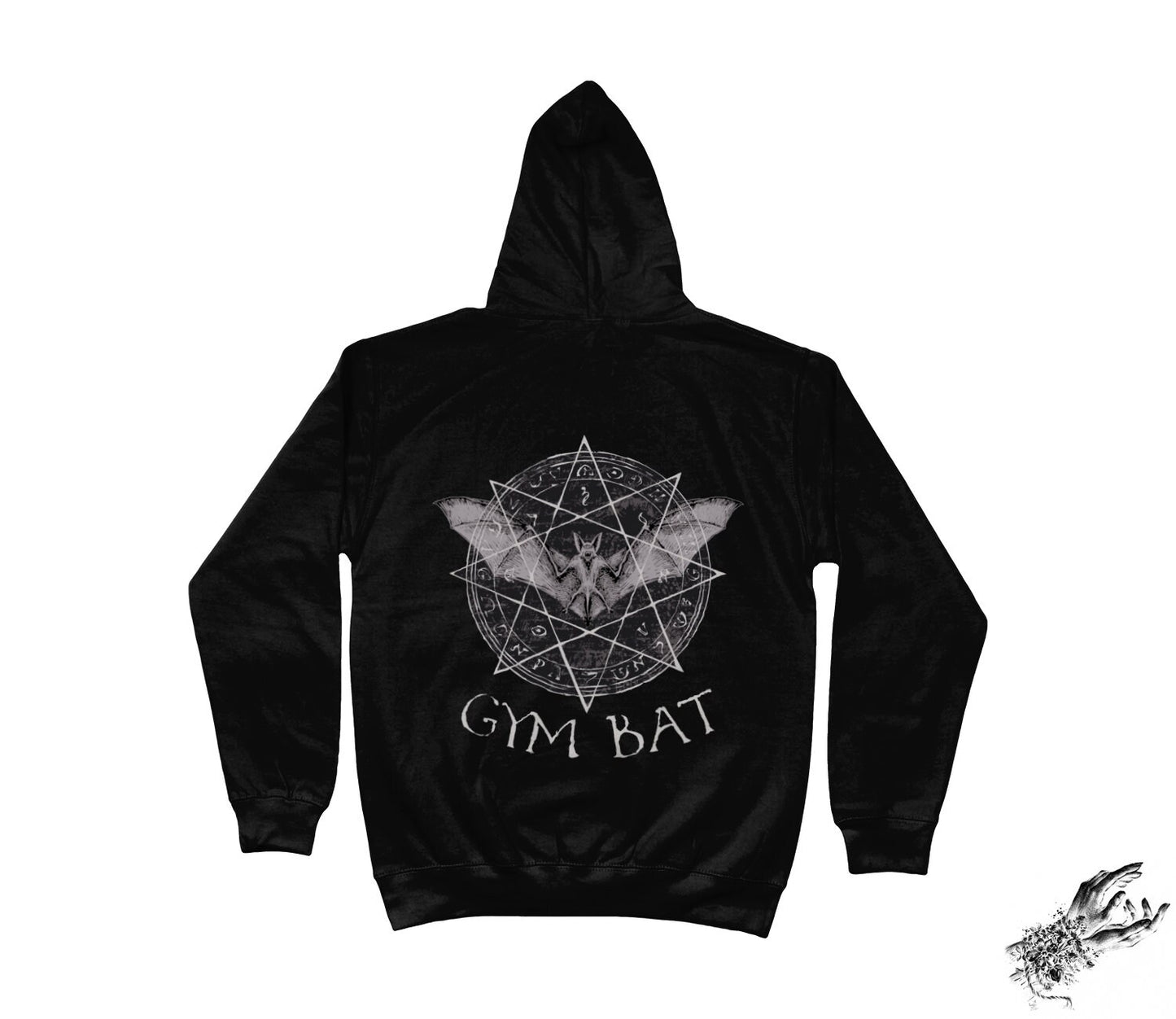 Black Gym Bat Hoodie - 8th Sin
