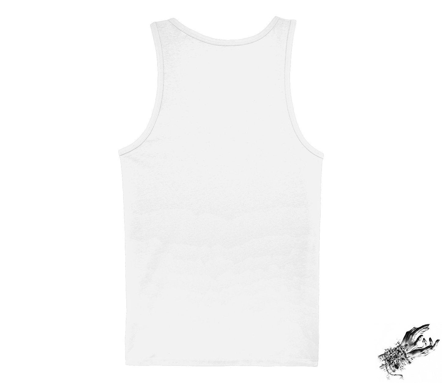White Occult Hand Print Unisex Tank Top - {{variant_title}}