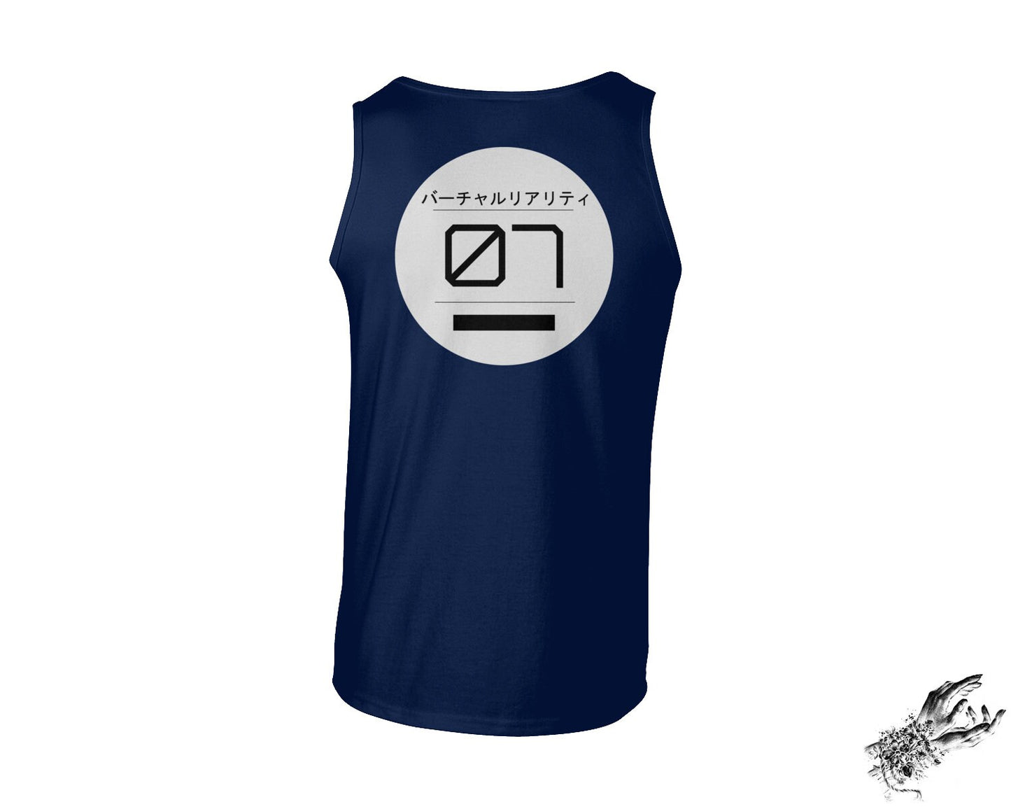 Navy Blue Virtual Reality Unisex Tank Top - {{variant_title}}