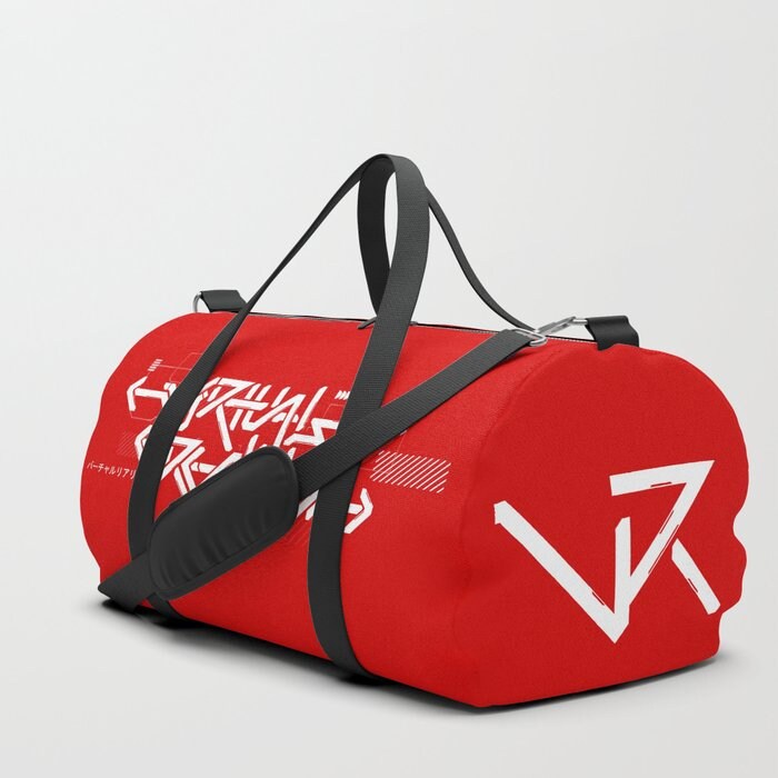 Red Virtual Reality Duffle Bag
