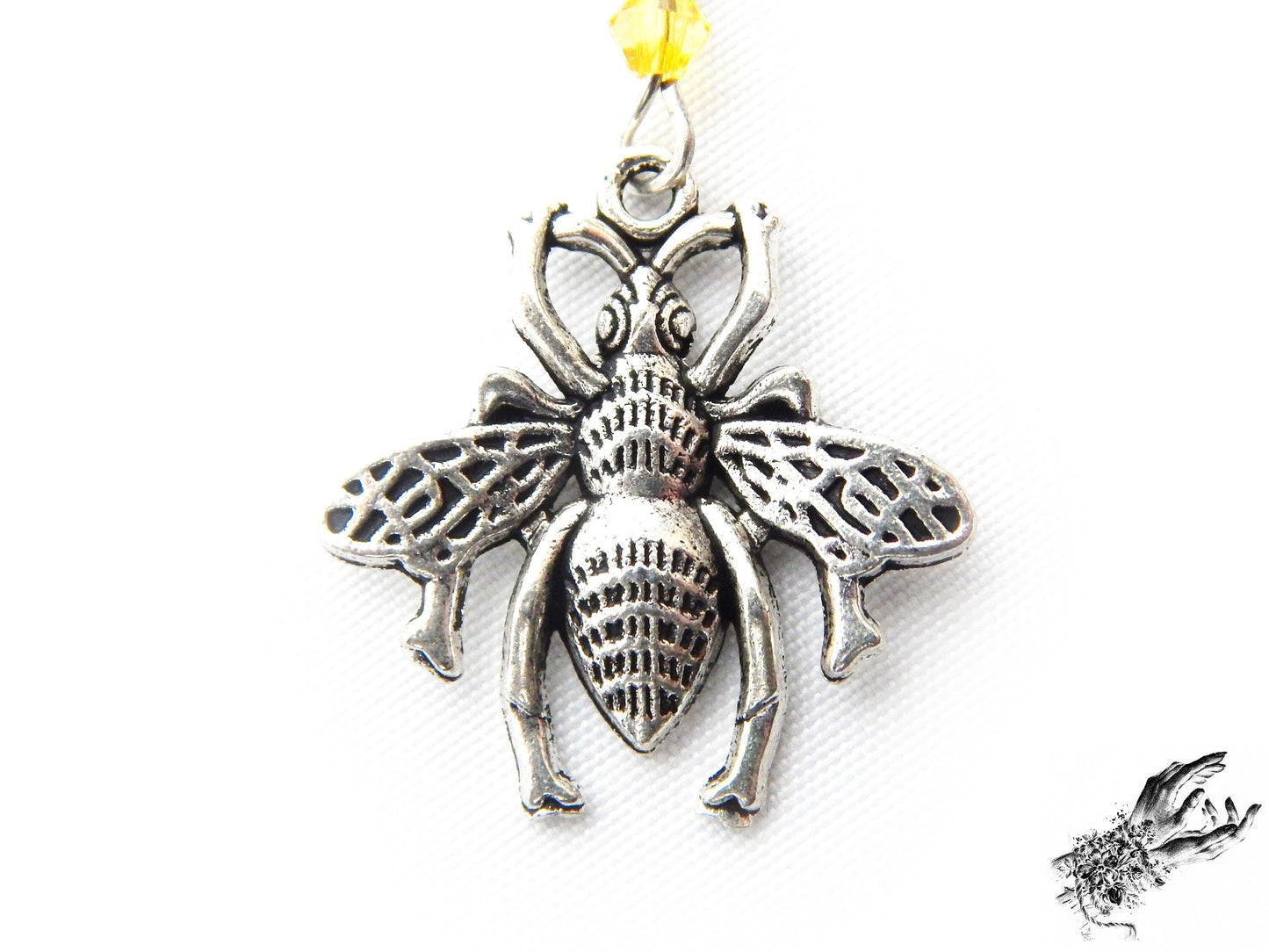Antique Silver Bee Earrings - {{variant_title}}