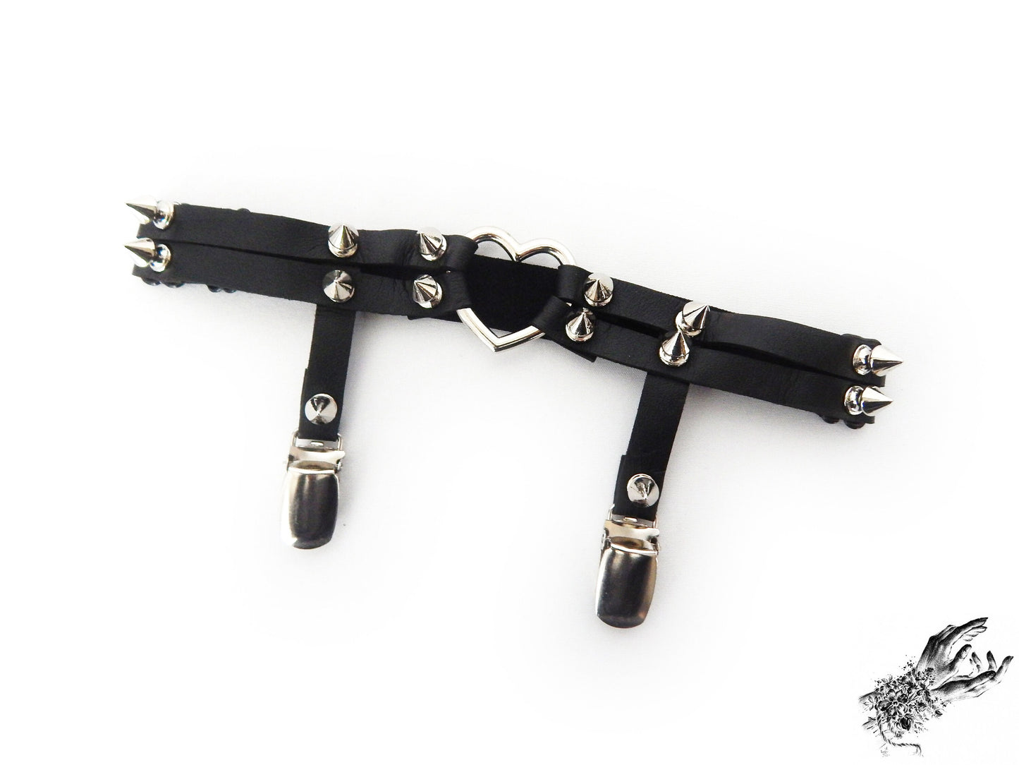 Black Heart Ring Garter - 8th Sin