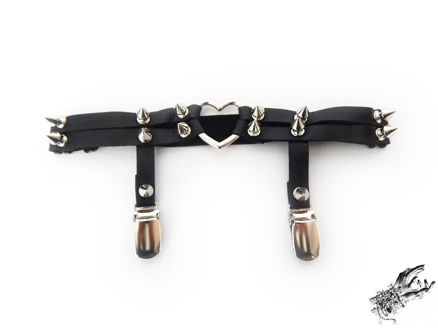Black Heart Ring Garter - 8th Sin
