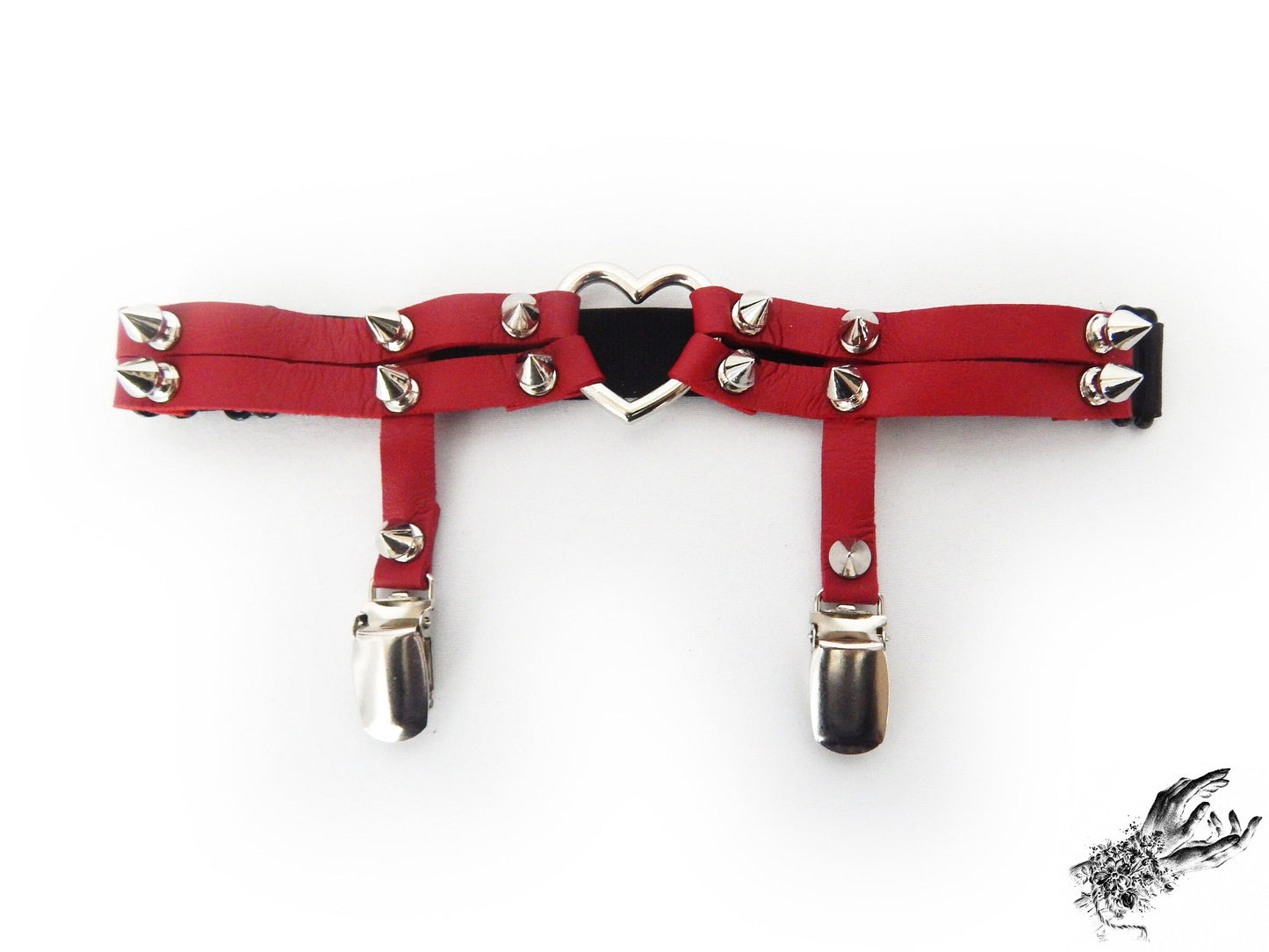 Red Heart Ring Garter