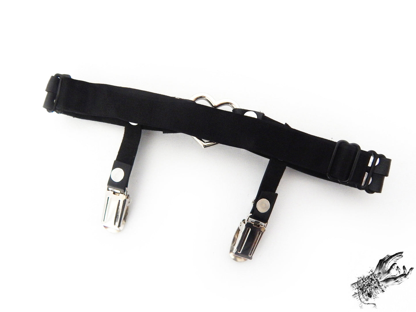Black Heart Ring Garter - 8th Sin