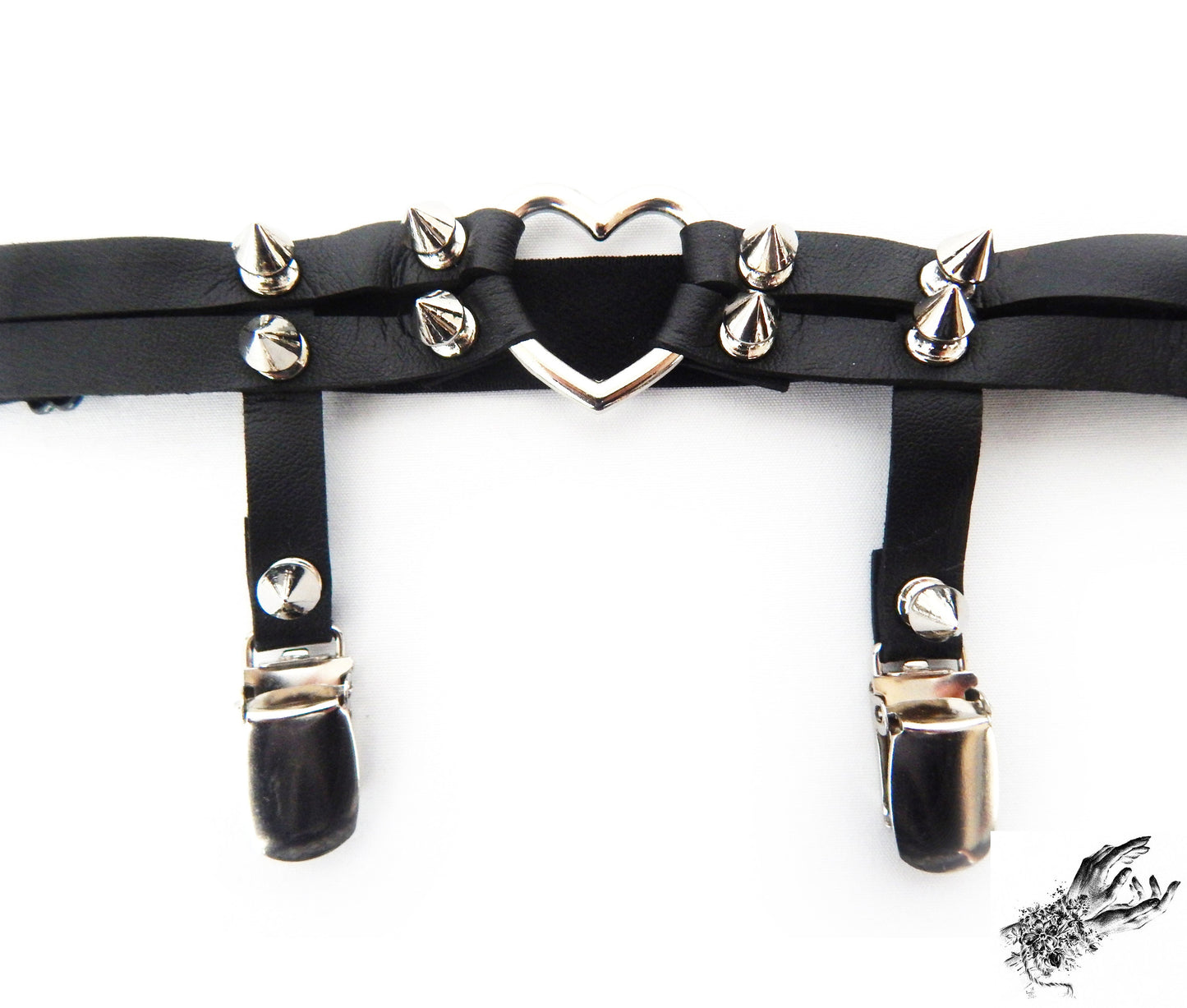 Black Heart Ring Garter - 8th Sin