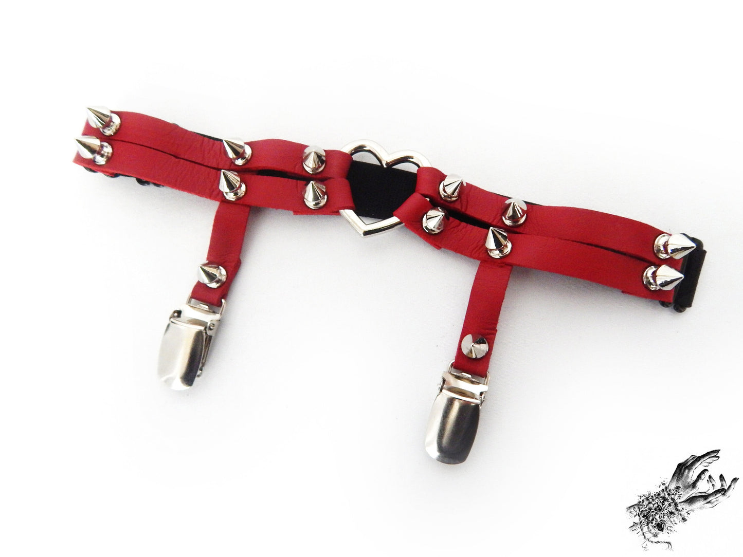 Red Heart Ring Garter