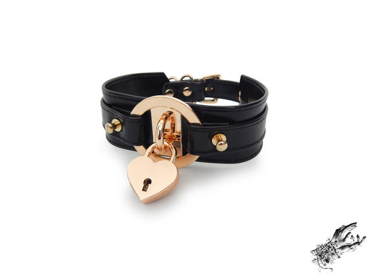 Black and Gold Chunky O Ring Choker - 8th Sin