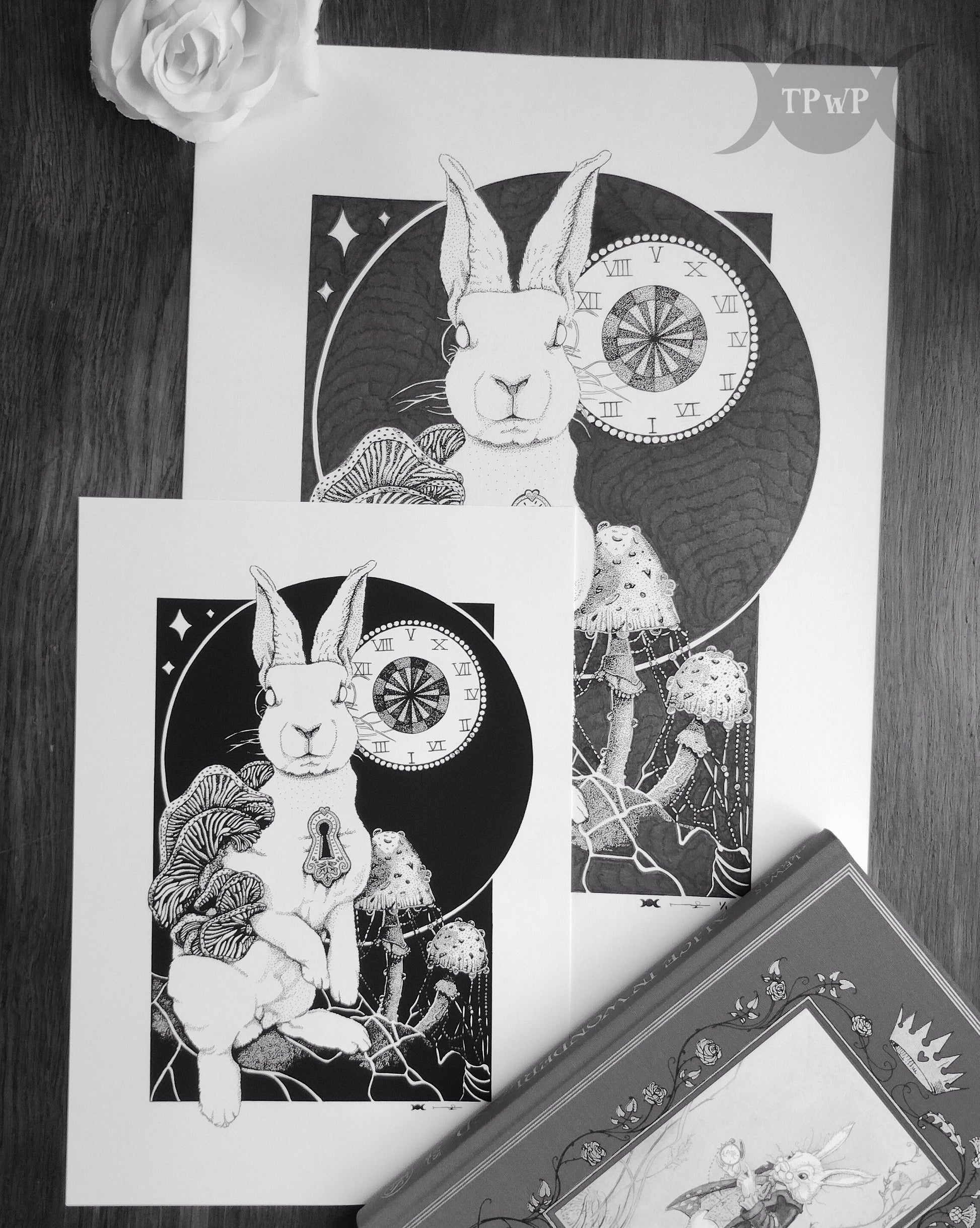 ‘Down The Rabbit Hole’ A4 Art Print - {{variant_title}}