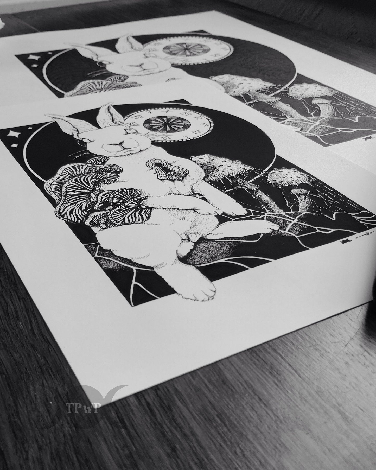 ‘Down The Rabbit Hole’ A4 Art Print - {{variant_title}}