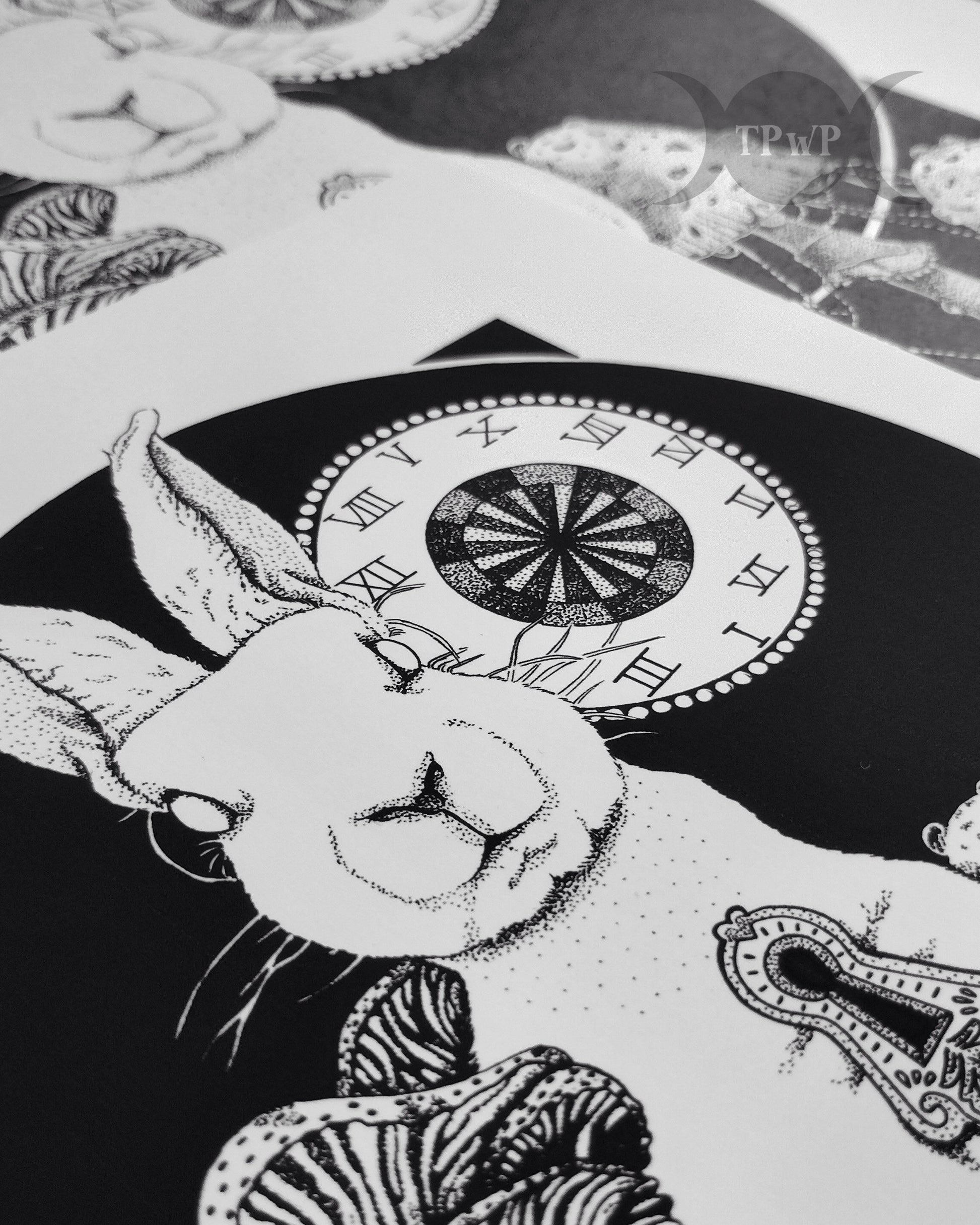 ‘Down The Rabbit Hole’ A4 Art Print - {{variant_title}}