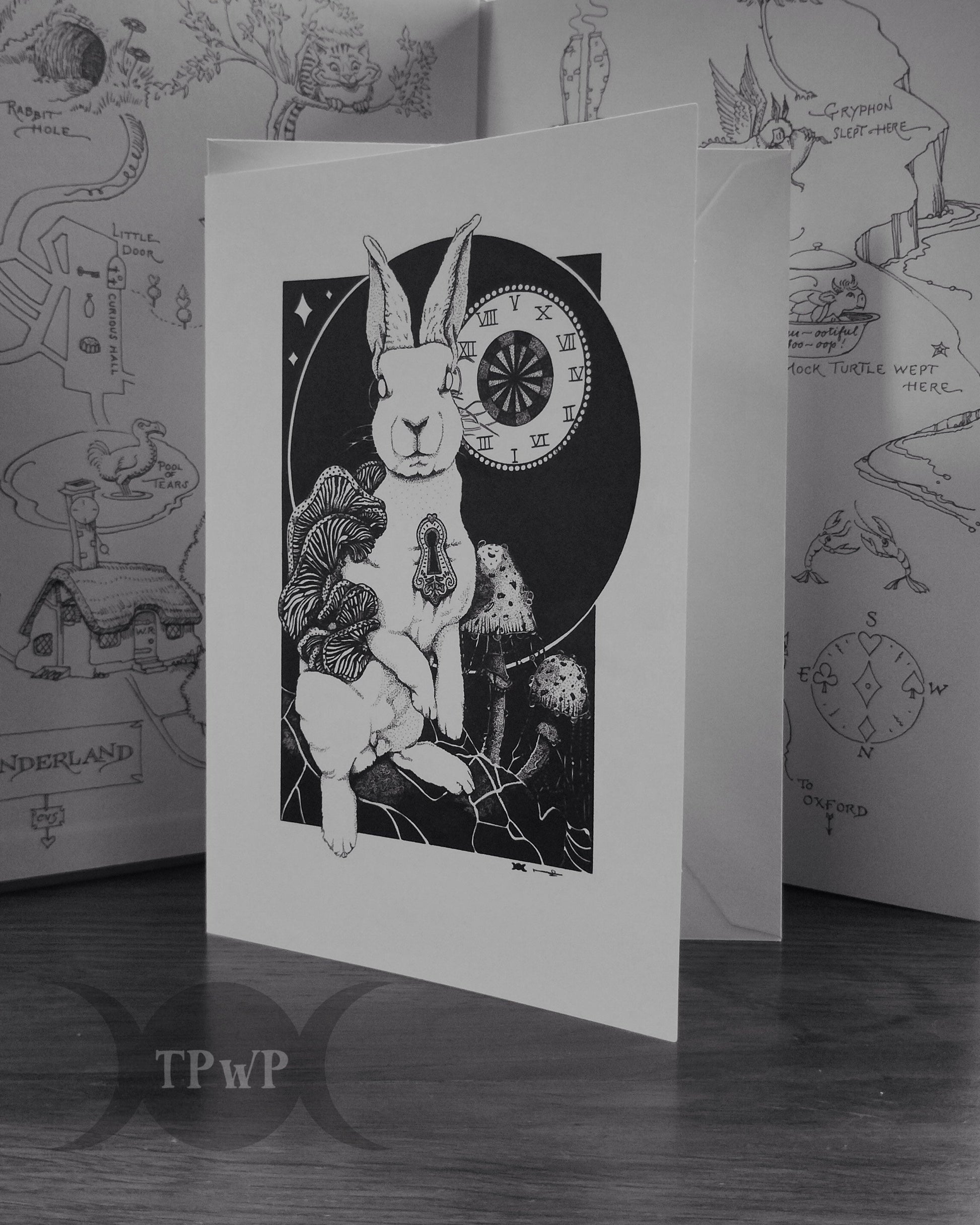 ‘Down the Rabbit Hole’ Greeting Card - {{variant_title}}