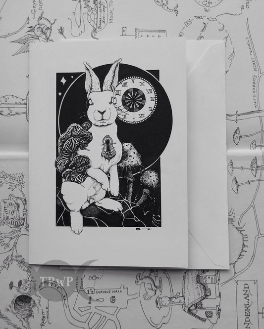 ‘Down the Rabbit Hole’ Greeting Card - {{variant_title}}