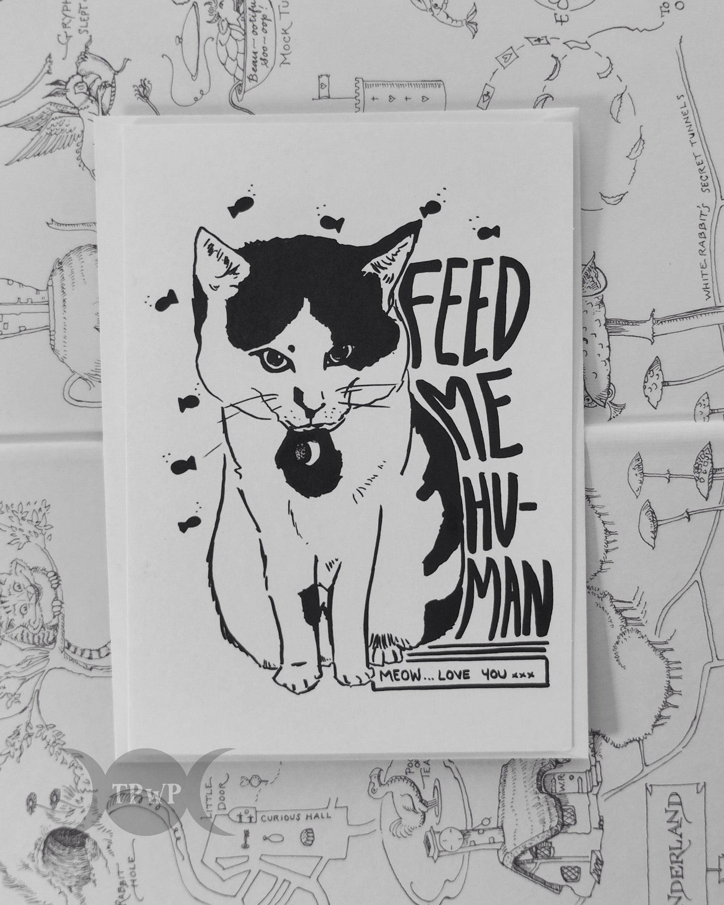 ‘Feed me Human’ Greeting card - {{variant_title}}