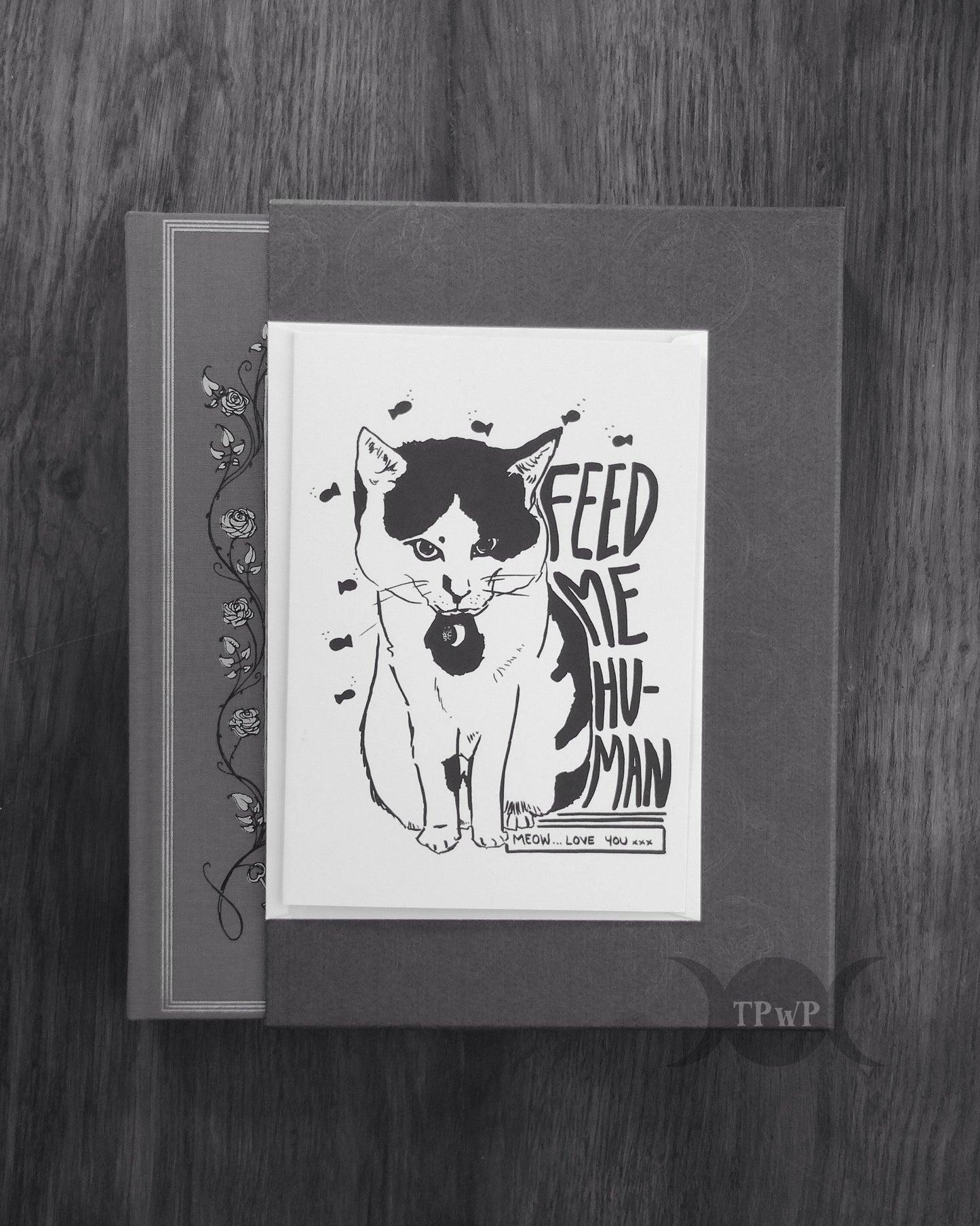 ‘Feed me Human’ Greeting card - {{variant_title}}