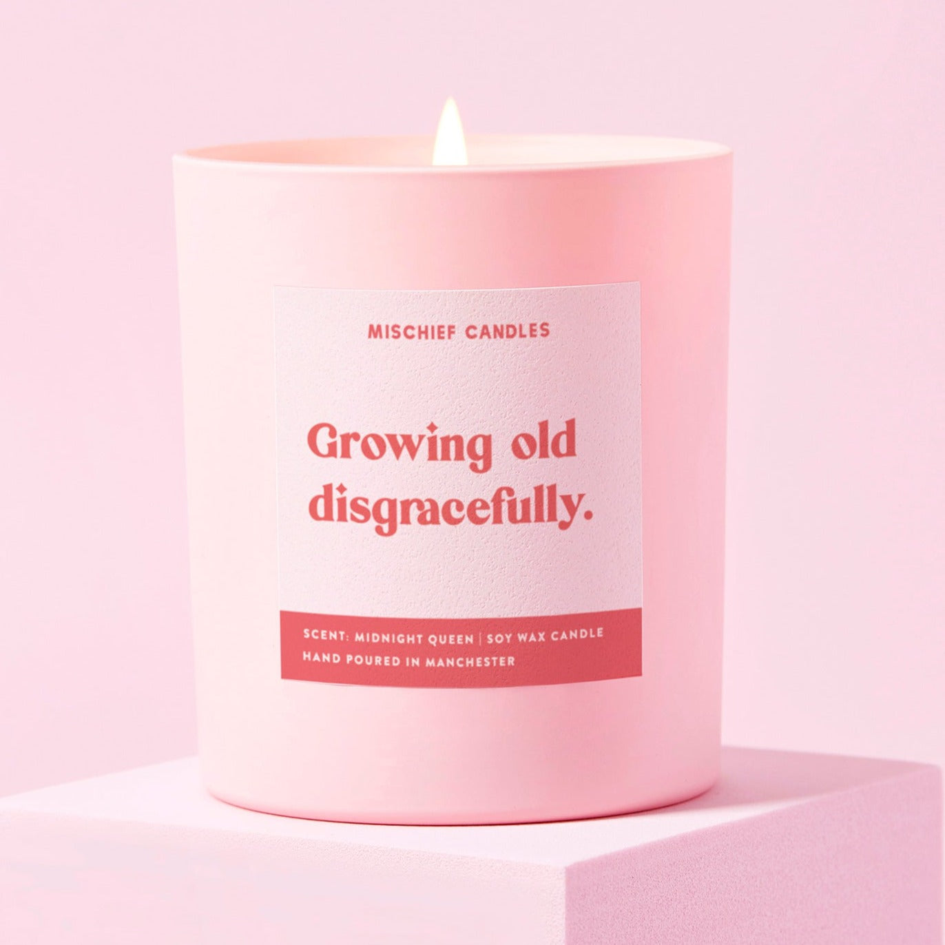 Birthday Gift For Her Funny Birthday Gift Growing Old Disgracefully Candle - Chilled Vibes (Eucalyptus & Fresh Citrus) / 20cl - 160g Candle / Candle Only