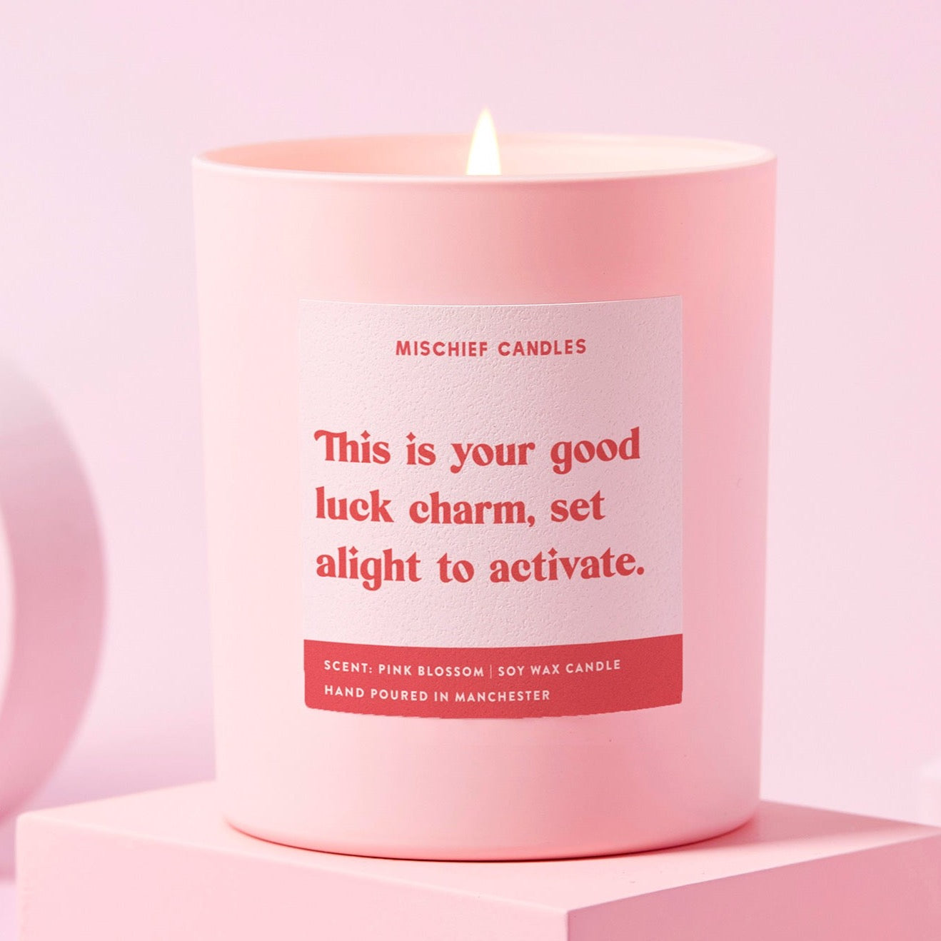 Good Luck Gift Funny Candle Your Good Luck Charm - Chilled Vibes (Eucalyptus & Fresh Citrus) / 20cl - 160g Candle / Candle Only