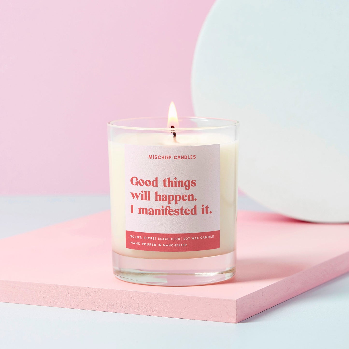 Manifesting Gift Funny Positivity Candle Good Things Will Happen - {{variant_title}}