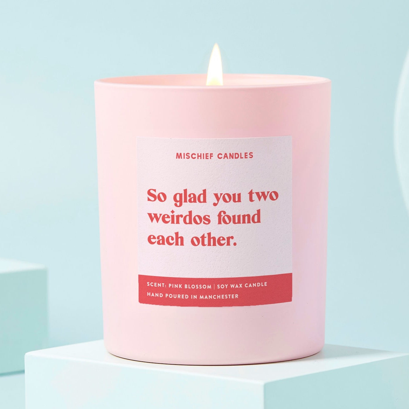 Wedding Gift Funny Gift Candle Two Weirdos Found Each Other - Chilled Vibes (Eucalyptus & Fresh Citrus) / 20cl - 160g Candle / Candle Only