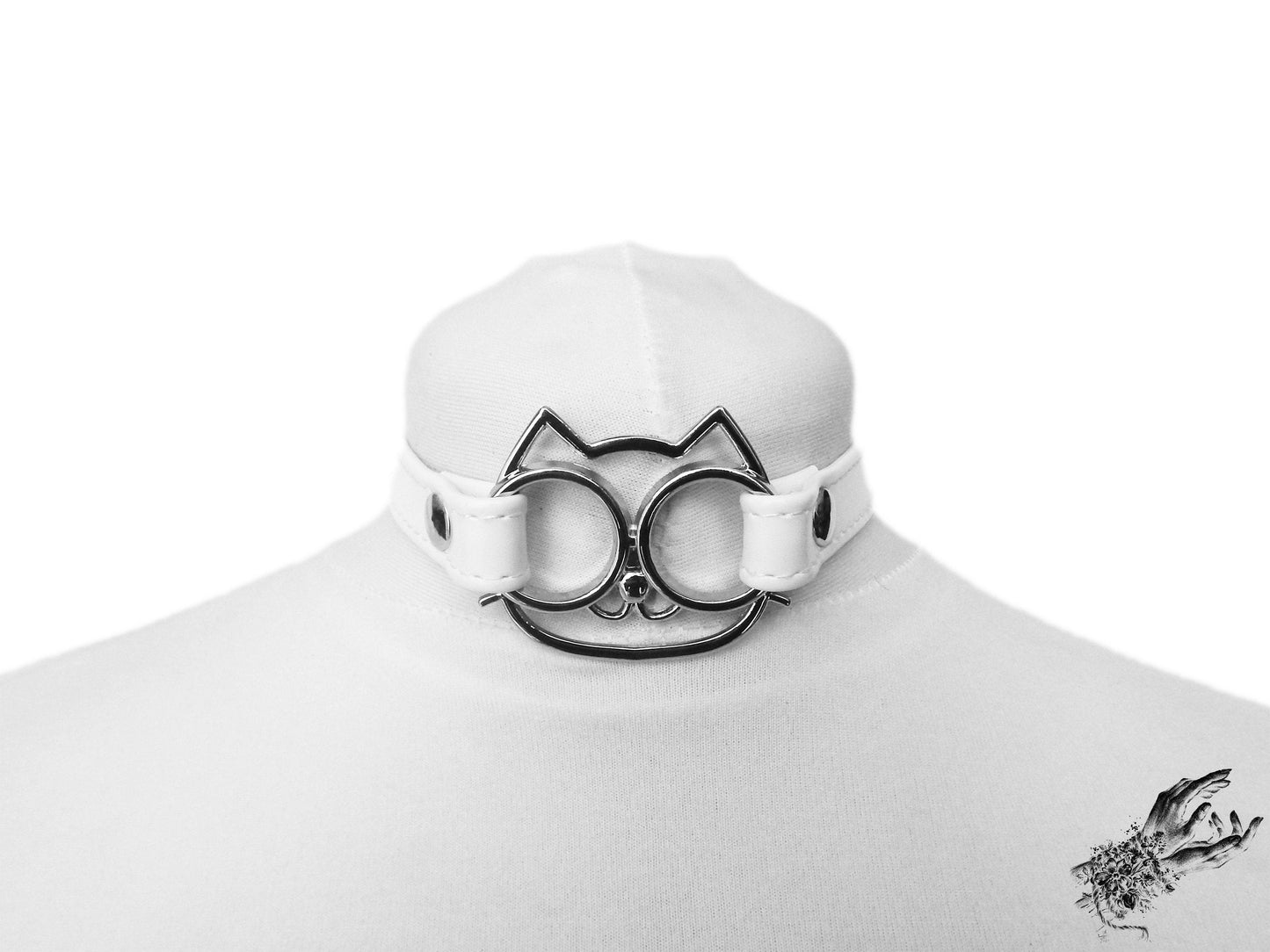 White Cat Choker - REGULAR SIZE