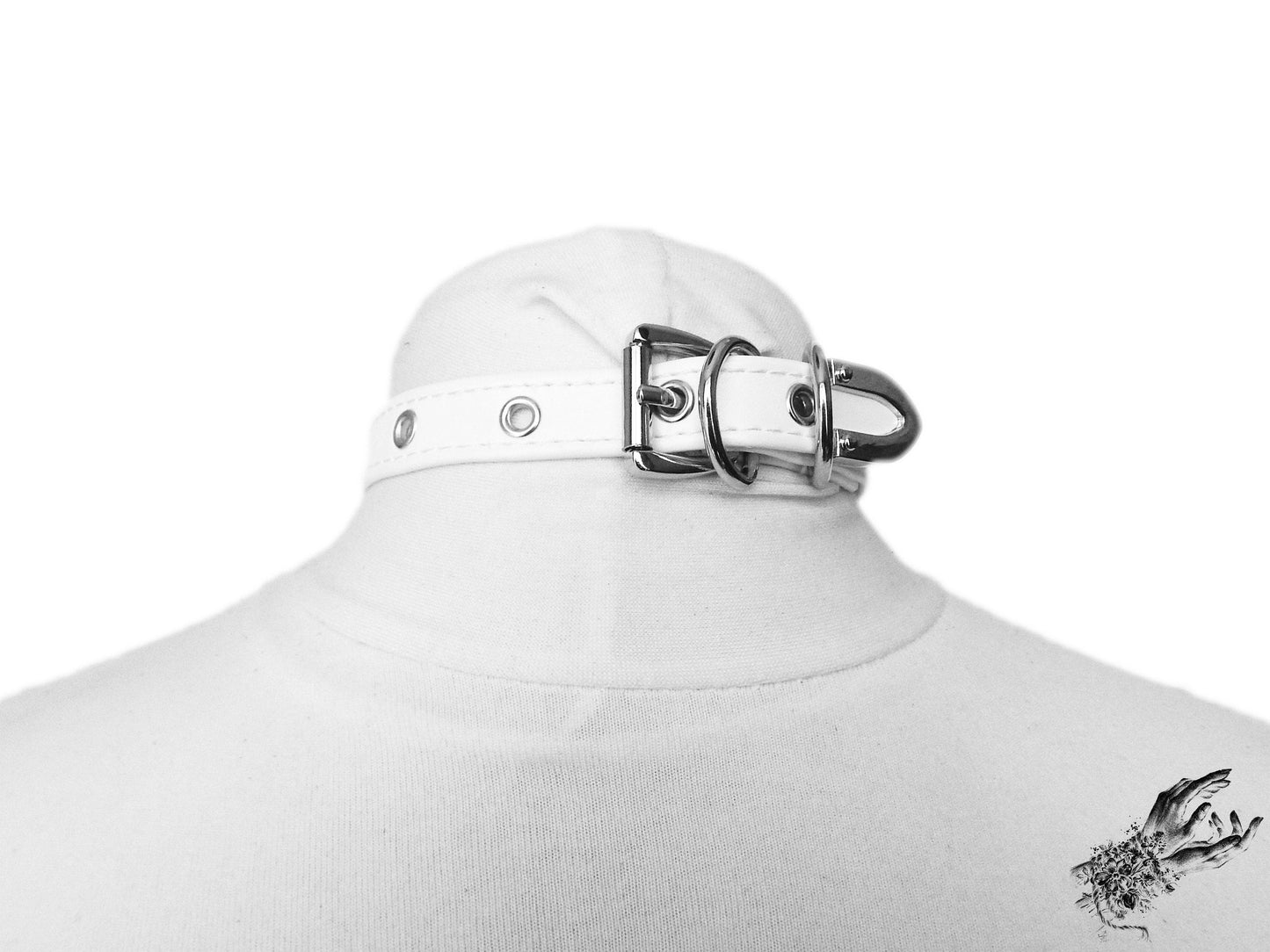 White Cat Choker - REGULAR SIZE