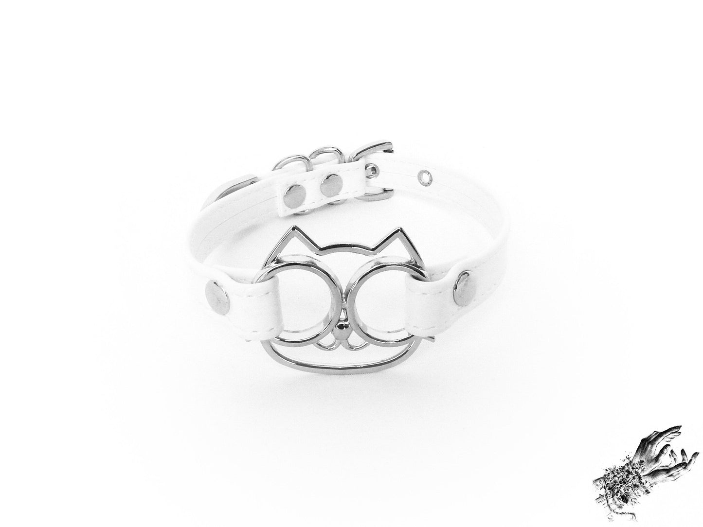 White Cat Choker - REGULAR SIZE