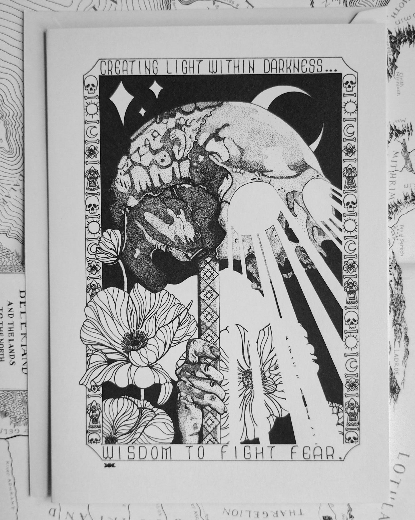 Light Within Darkness, Greeting Card - {{variant_title}}