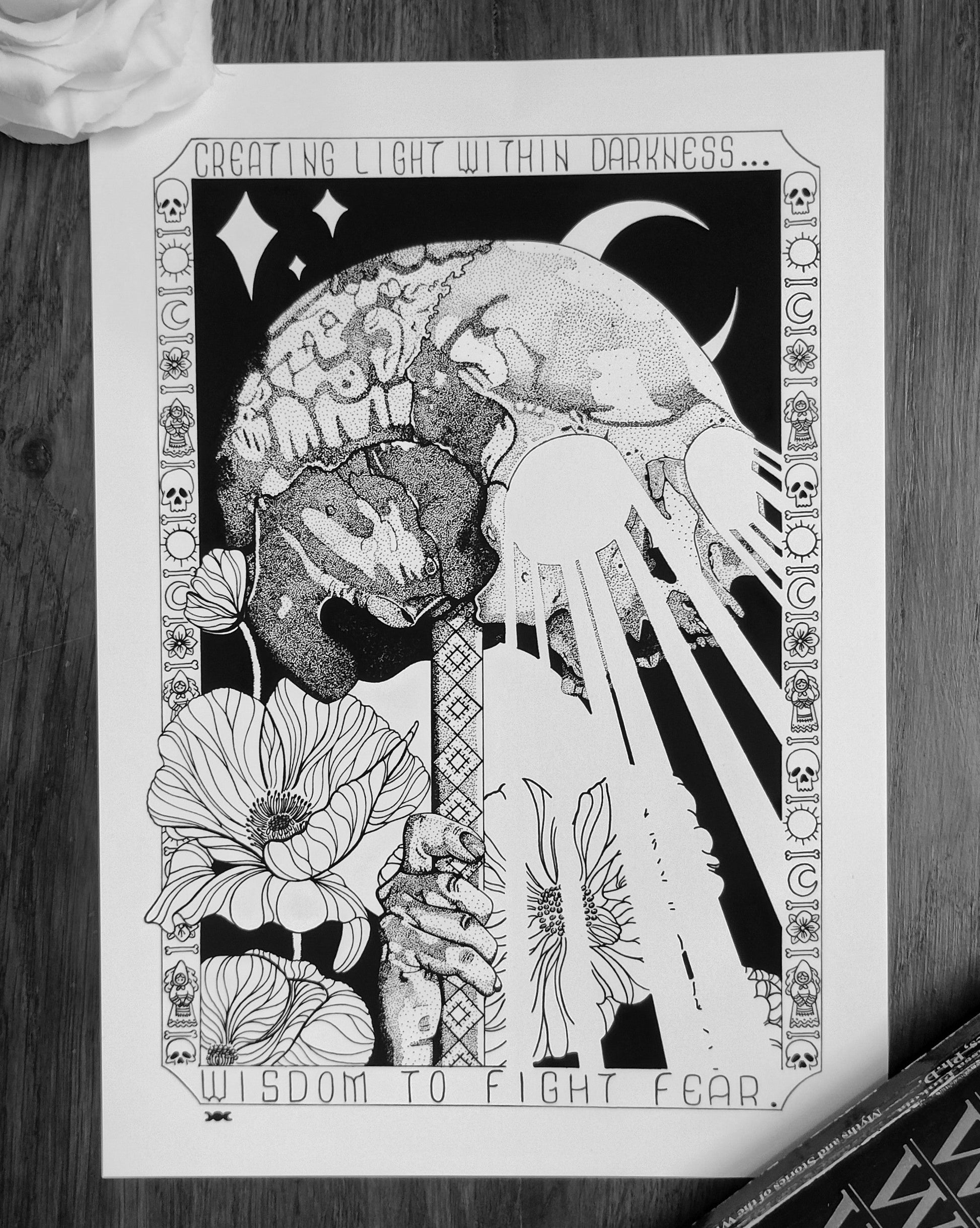 Light Within darkness, A4 Art Print - {{variant_title}}