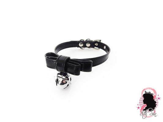 Black Bow and Bell Choker