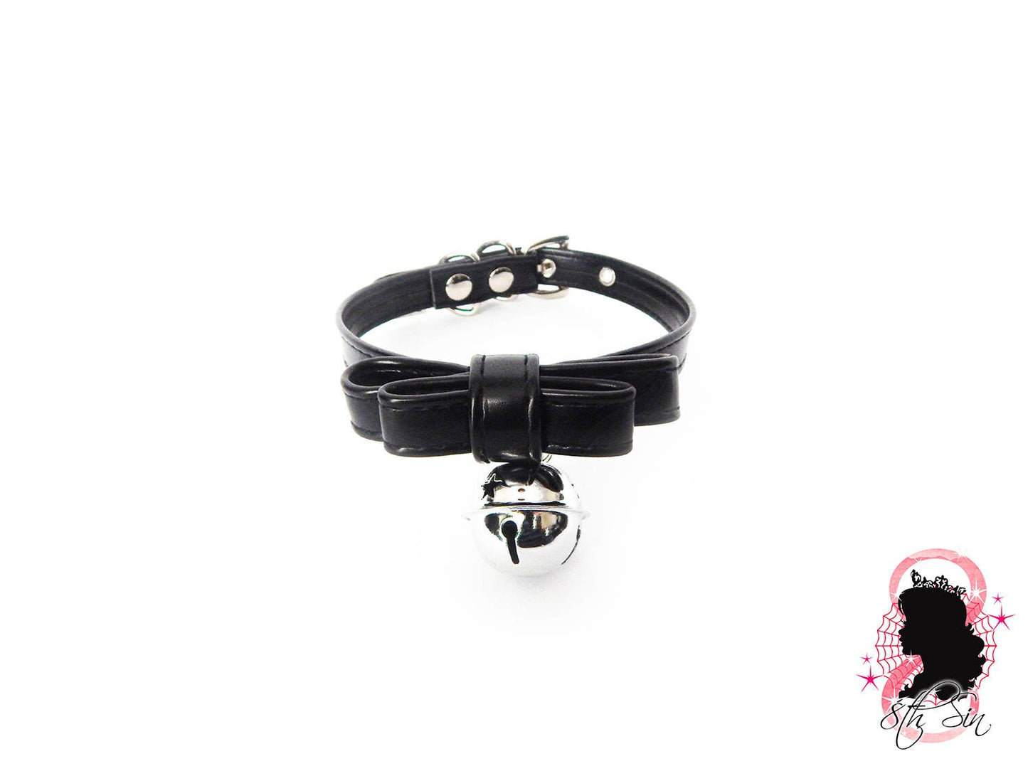 Black Bow and Bell Choker