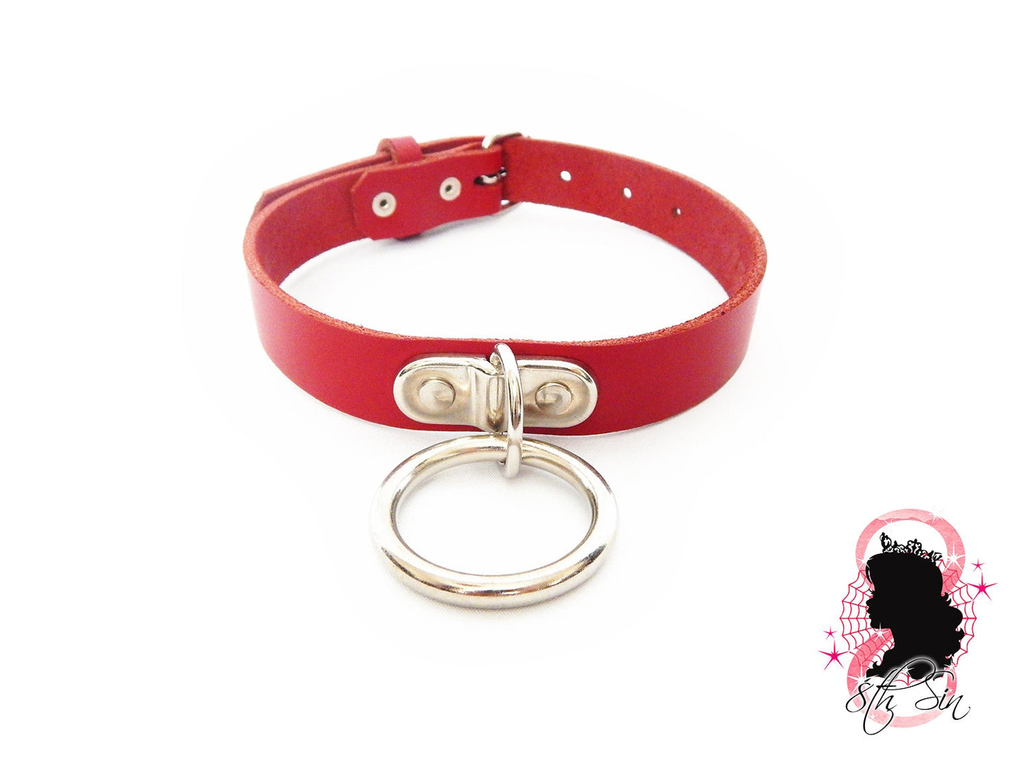 Red D and O Ring Choker