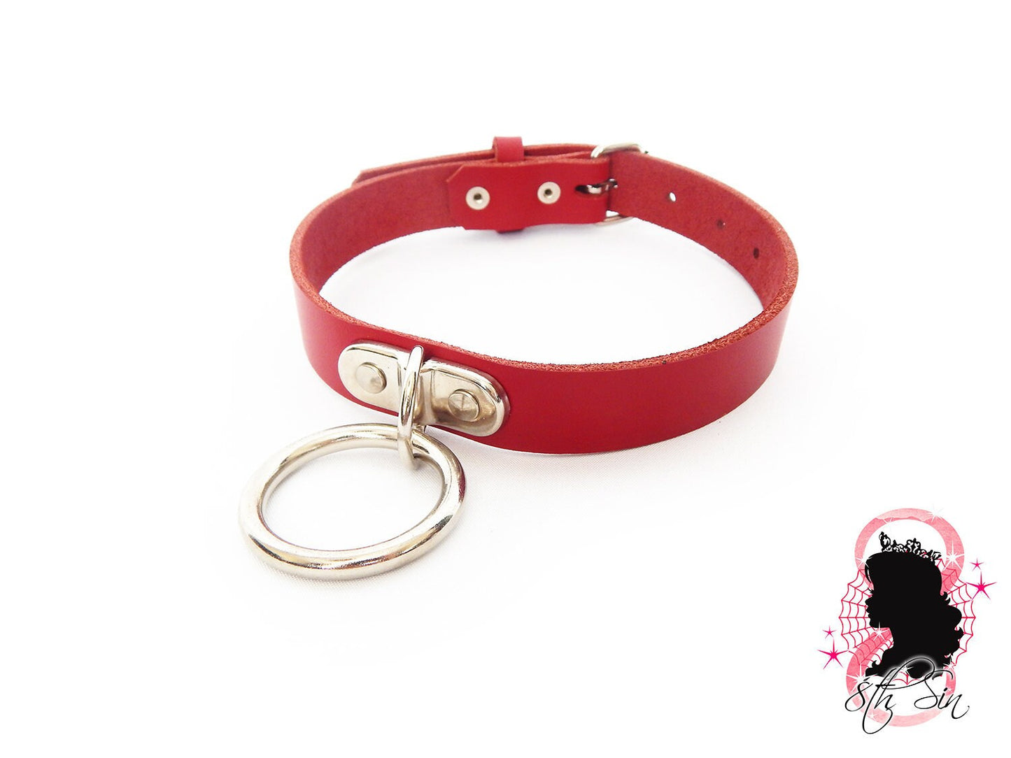 Red D and O Ring Choker