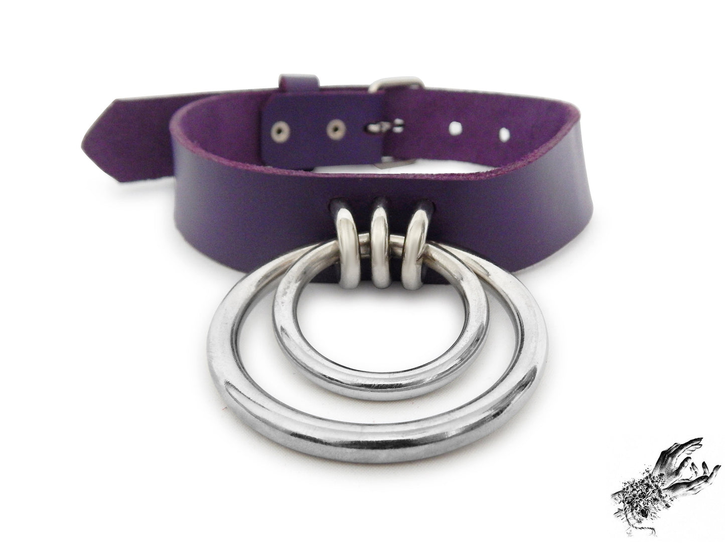 Purple Double O Ring Choker