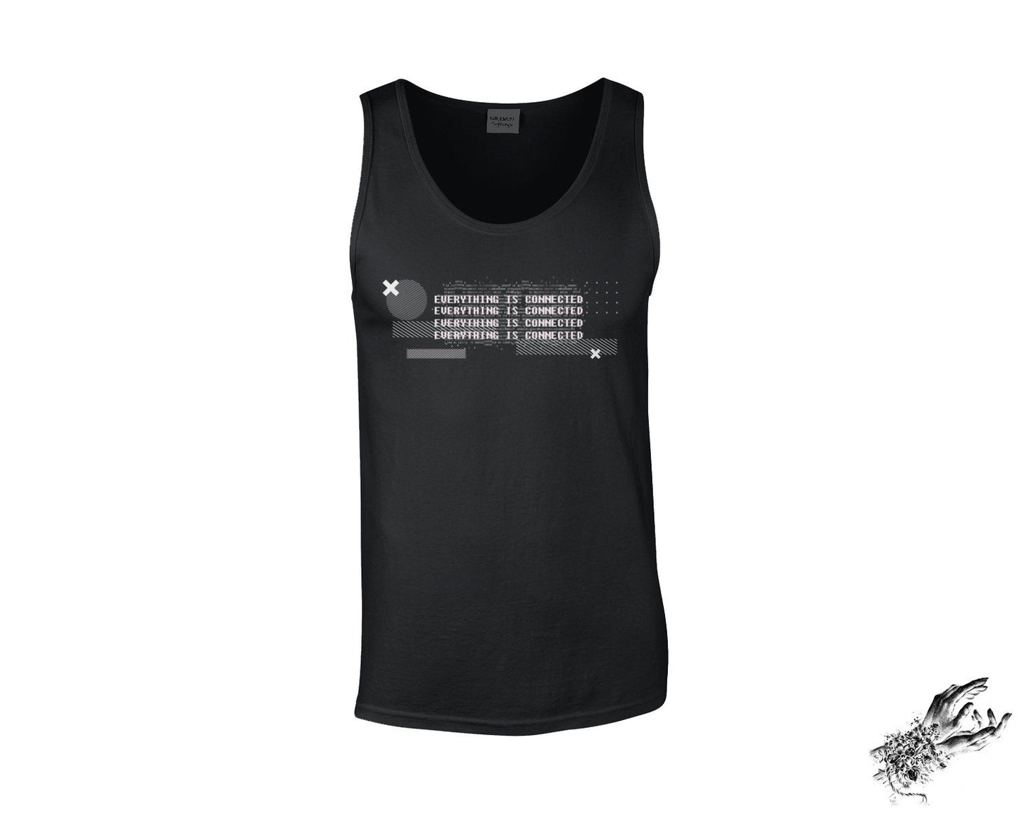 Black Everything Is Connected Unisex Tank Top - 8th Sin