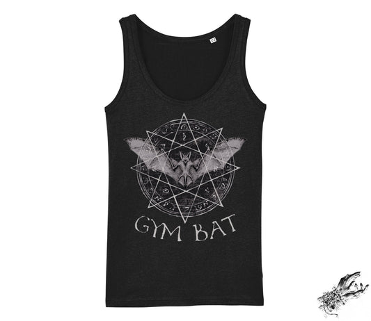 Black Gym Bat Unisex Tank Top