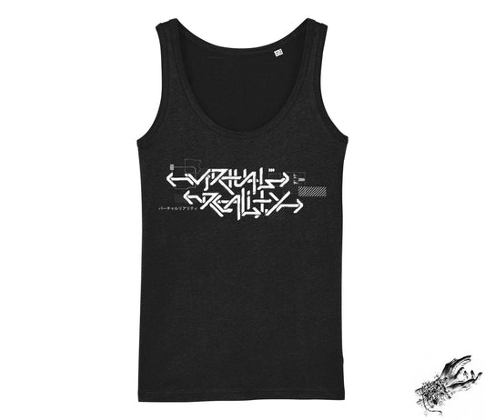 Black Virtual Reality Unisex Tank Top