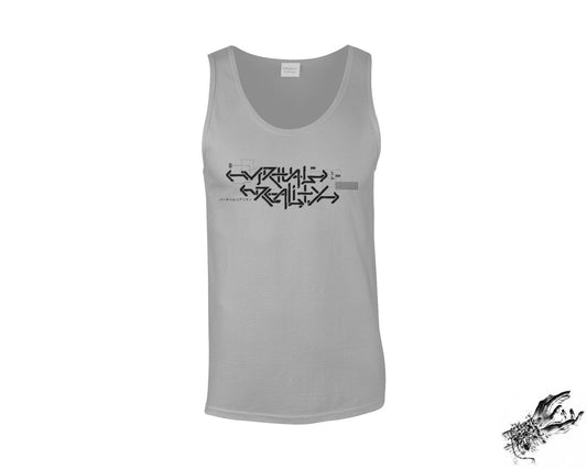 Grey Virtual Reality Unisex Tank Top