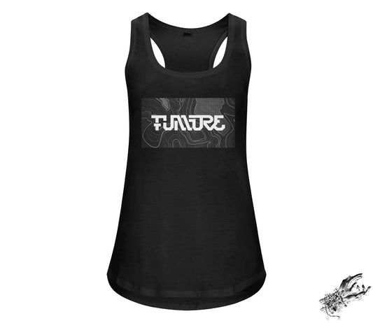 Black Cyberpunk Future Unisex Racerback Tank Top