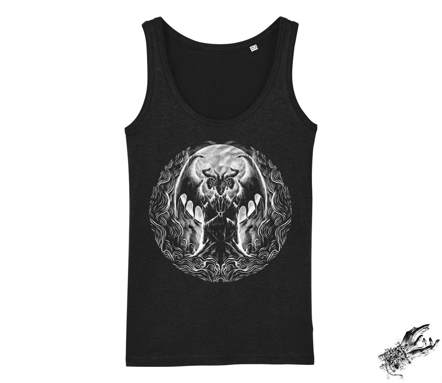 Black Baphomet Unisex Tank Top - 8th Sin