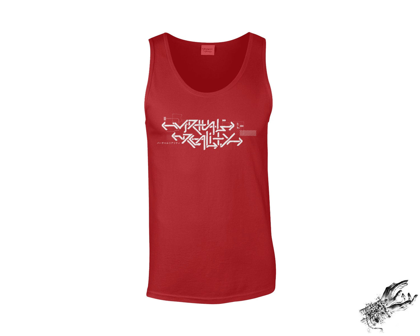 Red Virtual Reality Unisex Tank Top